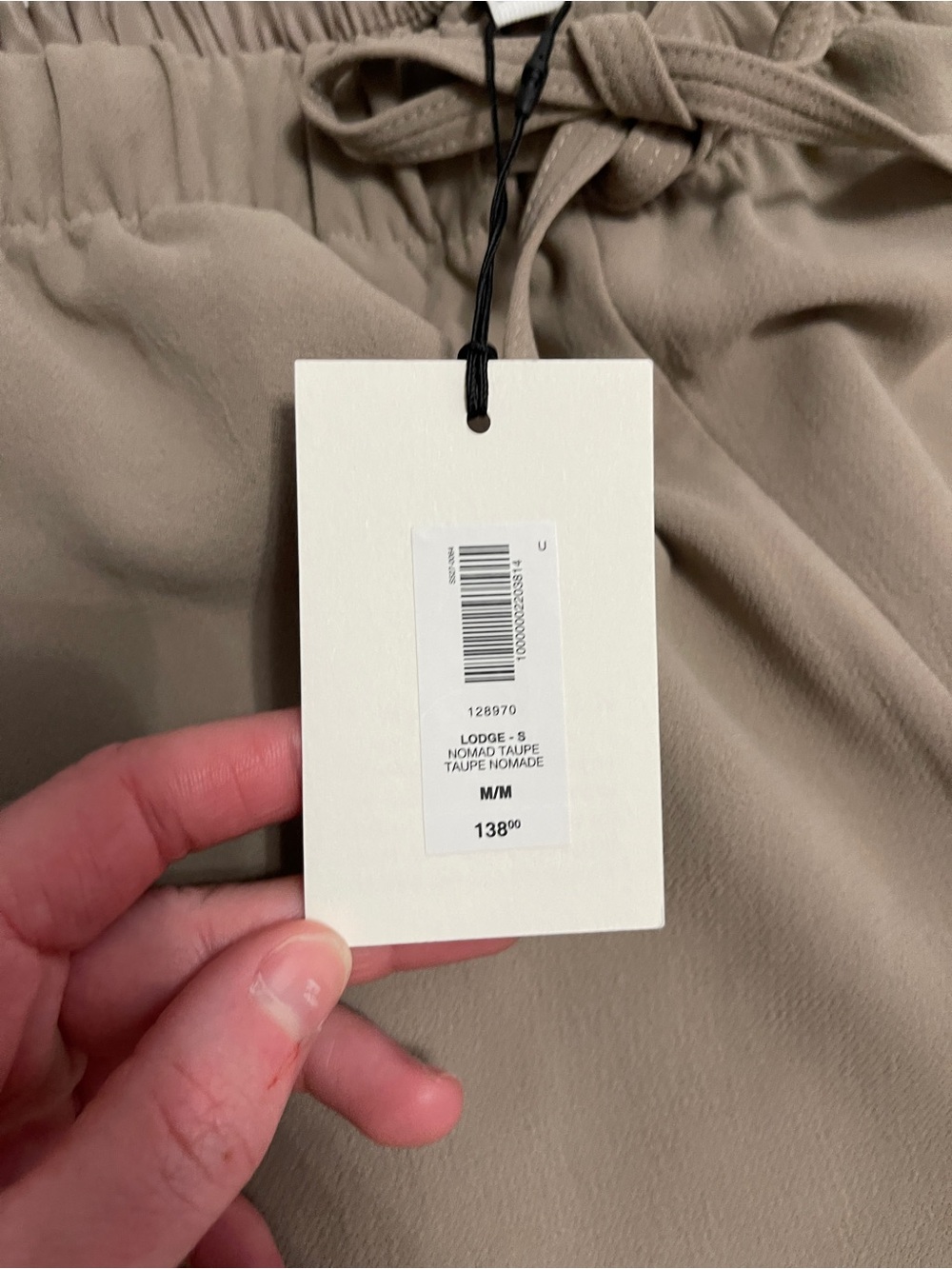NWT Artizia The Lodge Pant- Crepette Nomad Taupe Size M Short - Picture 7 of 11